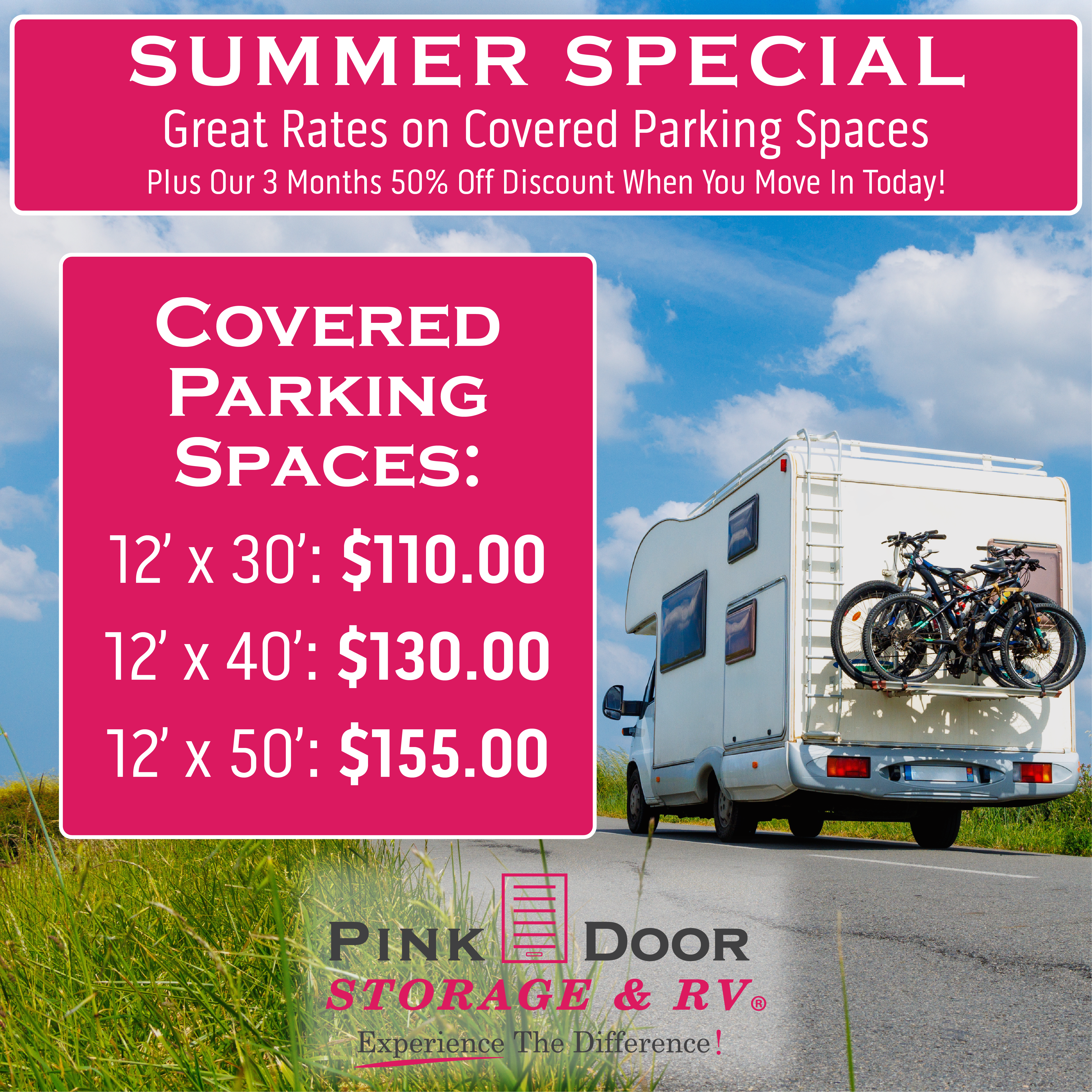 Covered Parking Storage Summer Special in Royse City, TX